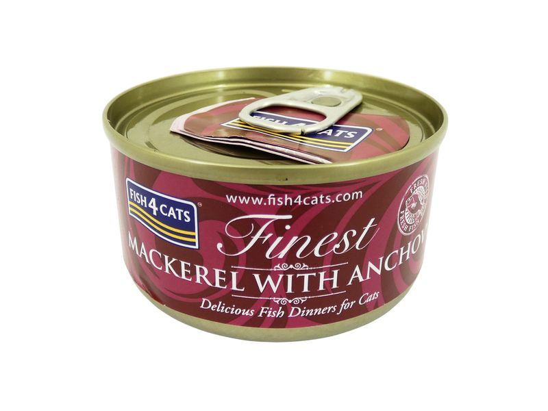 Fish4Cats Mackeral & Anchovy Cat Food Tin 70g