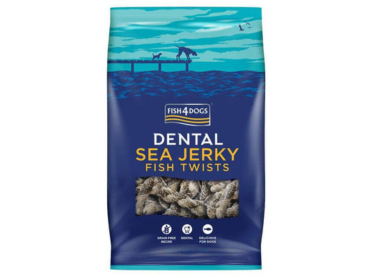 Fish4Dogs Dental Sea Jerky Fish Twists 100g