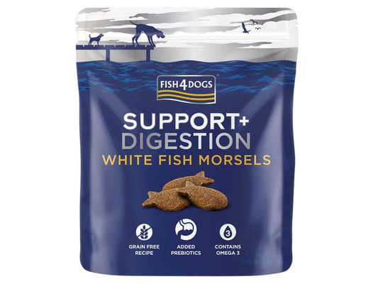 Fish4Dogs Digestion White Fish Morsels 225g