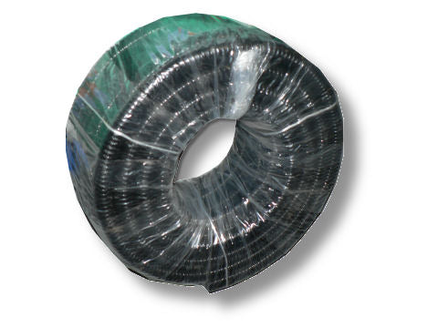 25mm(1")x30m(100`) BLACK RIBBED HOSE