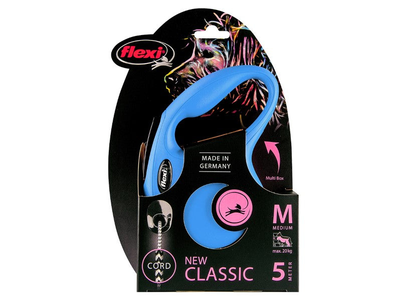 Flexi classic cord blue med 5M