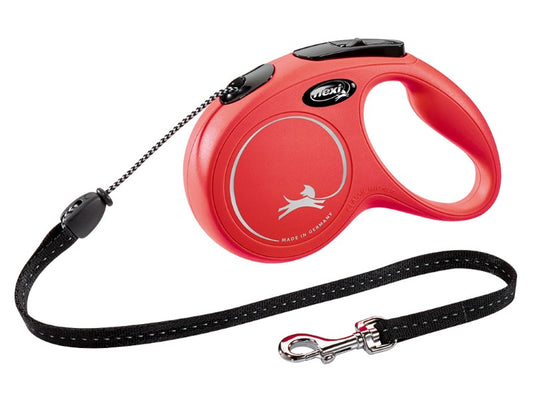 Flexi classic cord red med 5m