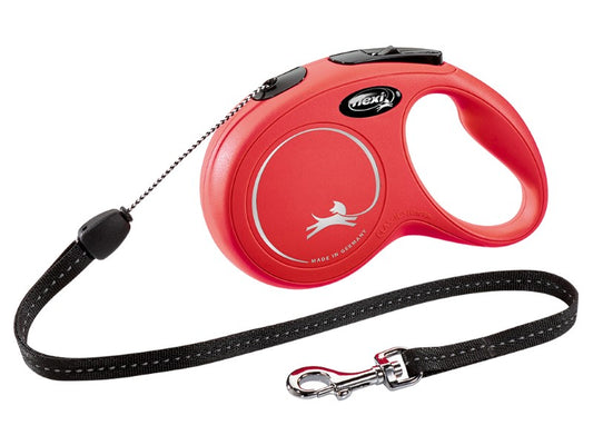 Flexi classic cord red sml 8m