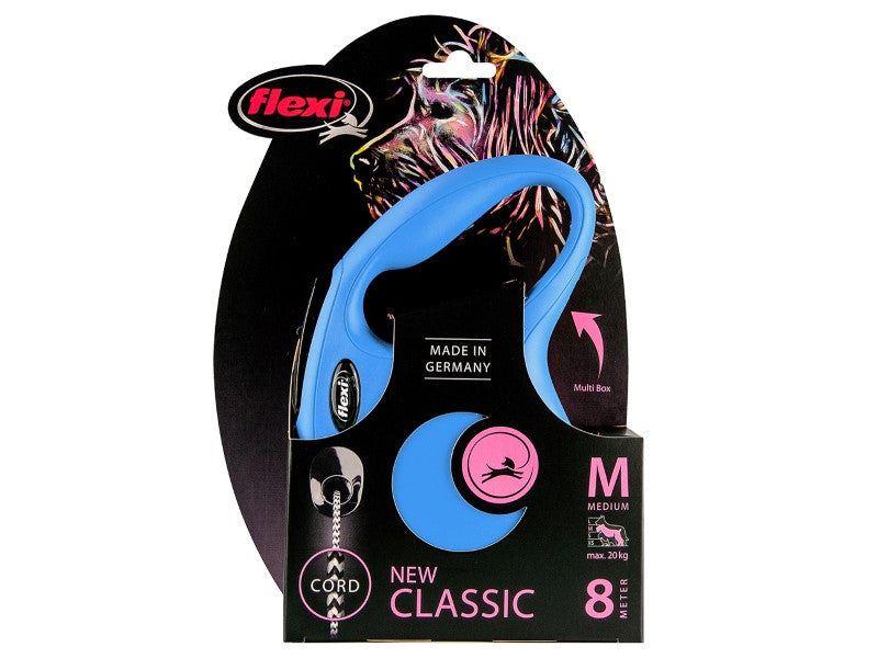 Flexi classic cord blue med 8m