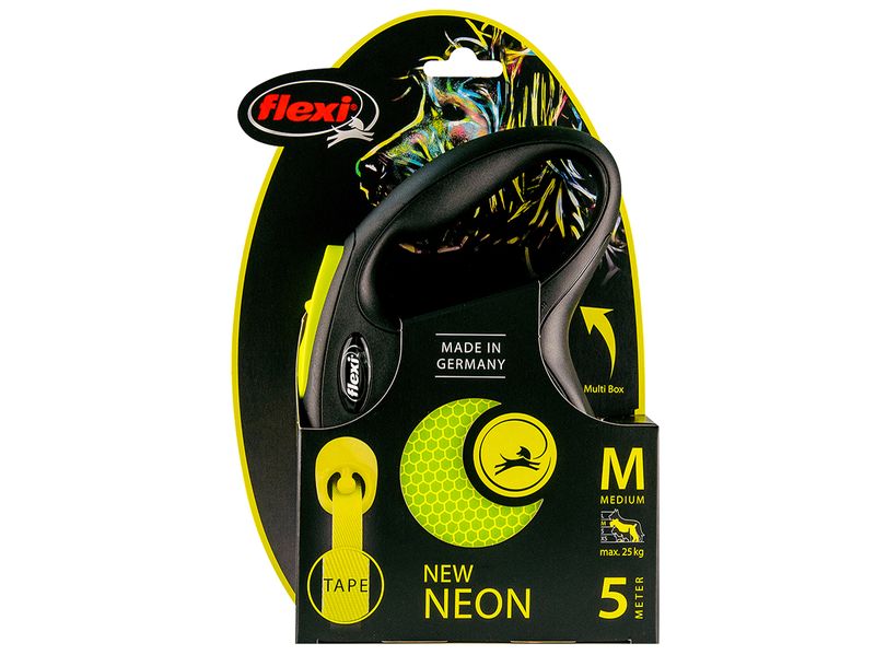 Flexi neon tape yellow med 5m