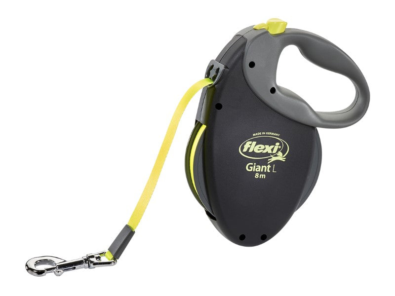 GIANT NEON YELLOW TAPE BLACK LGE 8M