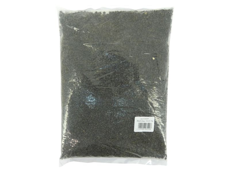 JET BLACK GLASS GRAVEL 2KG