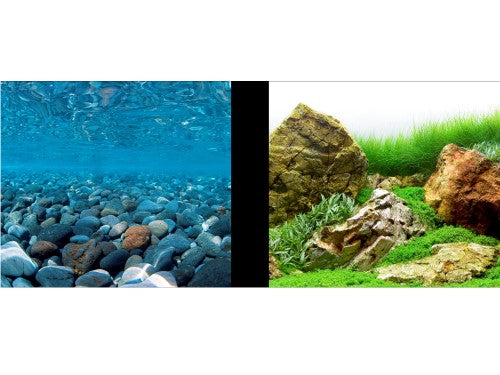 Stone River & Japanese Garden Double-Sided Background 24" 25ft