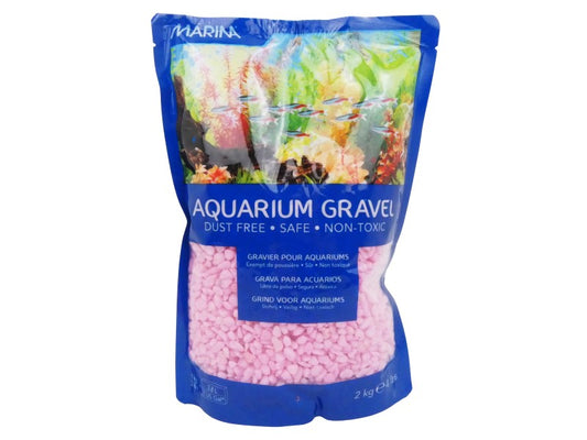 MARINA 2KG PINK AQUARIUM GRAVEL
