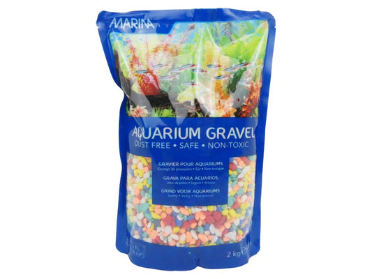MARINA 2KG RAINBOW AQUARIUM GRAVEL