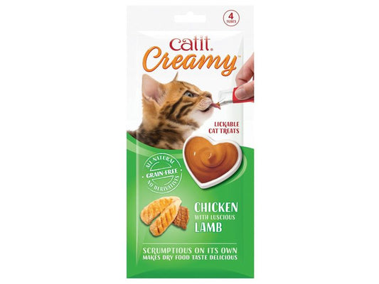 Catit Creamy Treats Chicken & Lamb 4pk
