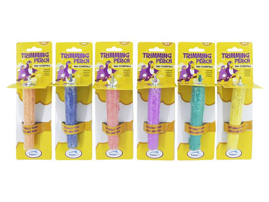 BIRD TRIMMING PERCH 5" ASSTD