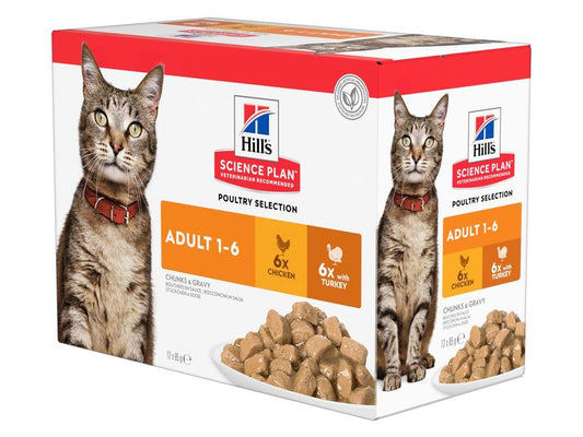 Hill's Science Plan Cat Adult Gravy 85g 12pk