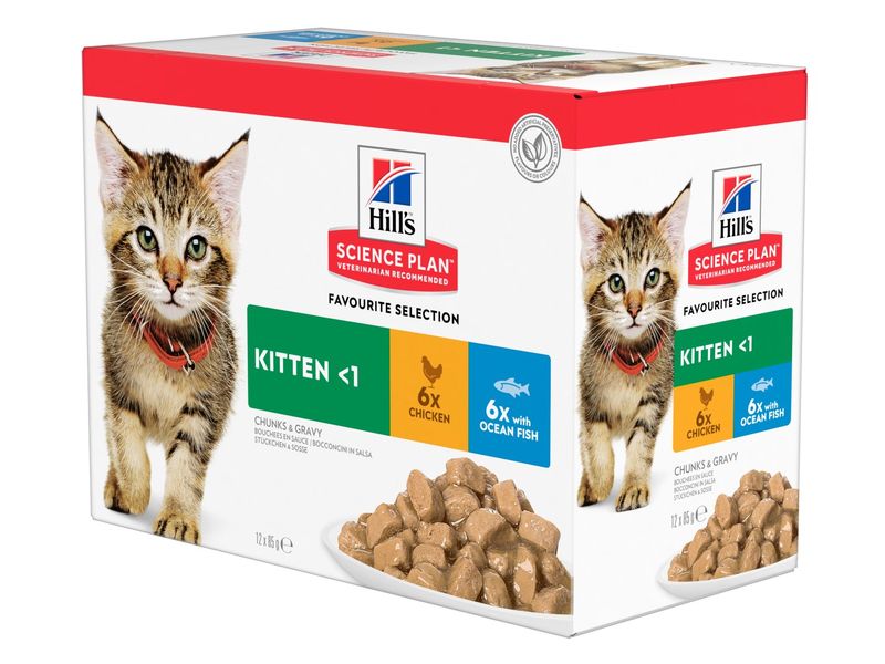 HILLS KITTEN 85G MULTIPACK 12PK FISH