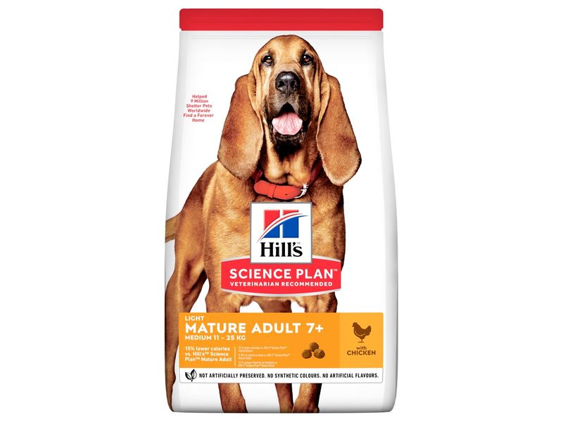 Hill's Science Plan Mature Light Medium Chicken 14kg