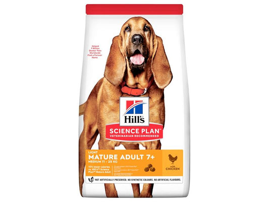 Hill's Science Plan Mature Light Medium Chicken 14kg