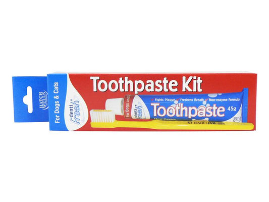 DENTIFRESH TOOTHBRUSH&PASTE KIT DOG&CAT