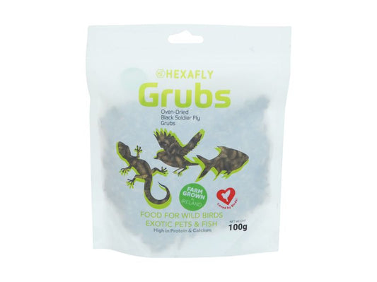 DRIED BLACK SOLDIER FLY GRUBS 100G