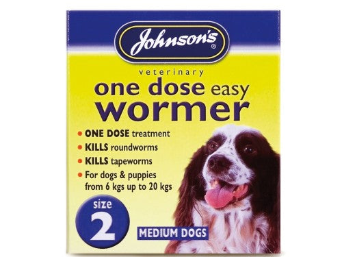 Johnson's Vet Easy One Dose Wormer Size 2