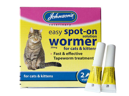 Johnson's Vet Cat Spot-On Wormer 2pk