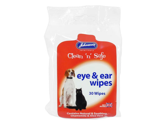 JV EYE & EAR WIPES DOG&CAT 30 WIPES
