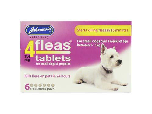 *NI VM 4 FLEA SML DOG/PUPPY 6TAB(1-11KG)