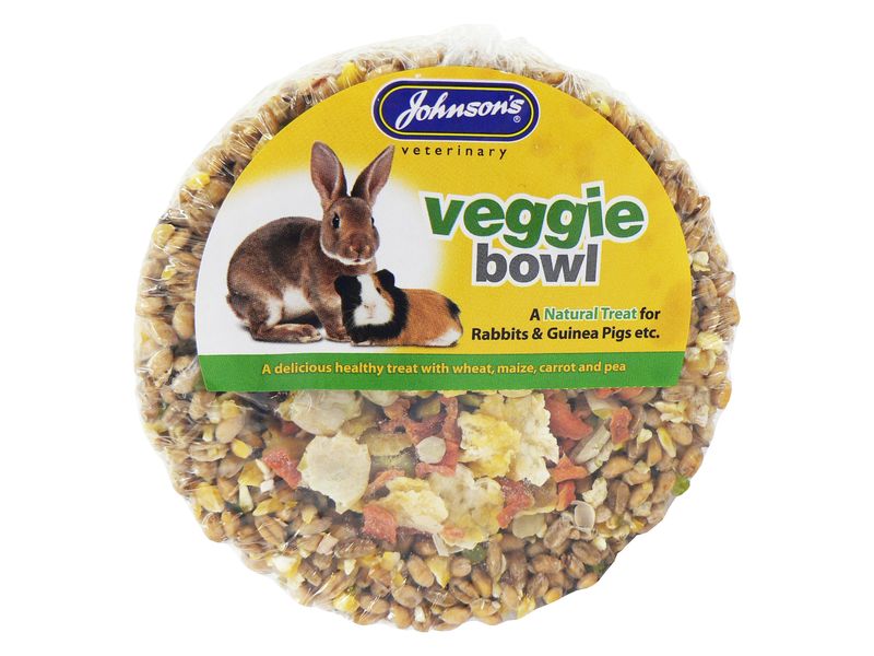 Johnson's Vet Rabbit & Guinea Pig Veggie Bowl 180g