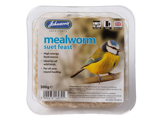 JV MEALWORM SUET FEAST TRAY 300G 8PK