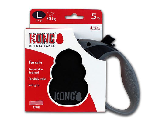 Kong retract 5m lead lge tape black 50KG