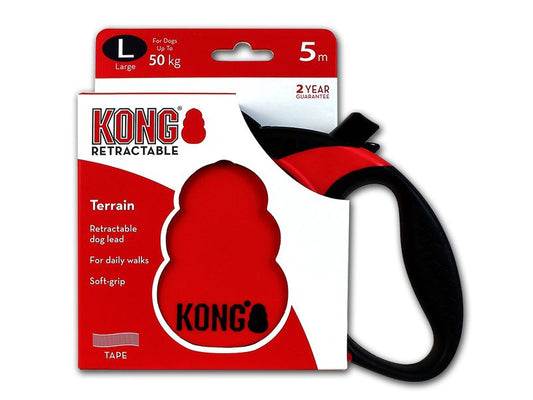 Kong retract 5m lead lge tape red 50KG