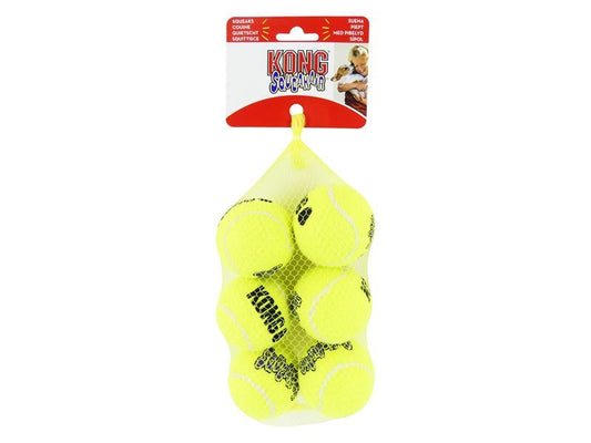Kong Air Squeaker Tennis Balls Medium 6pk