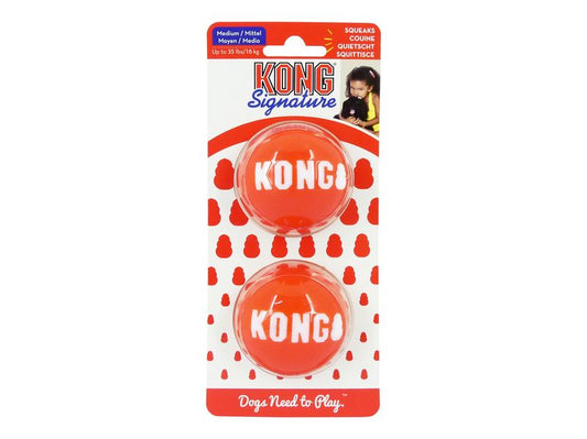 Kong Signature Balls Medium 2pk