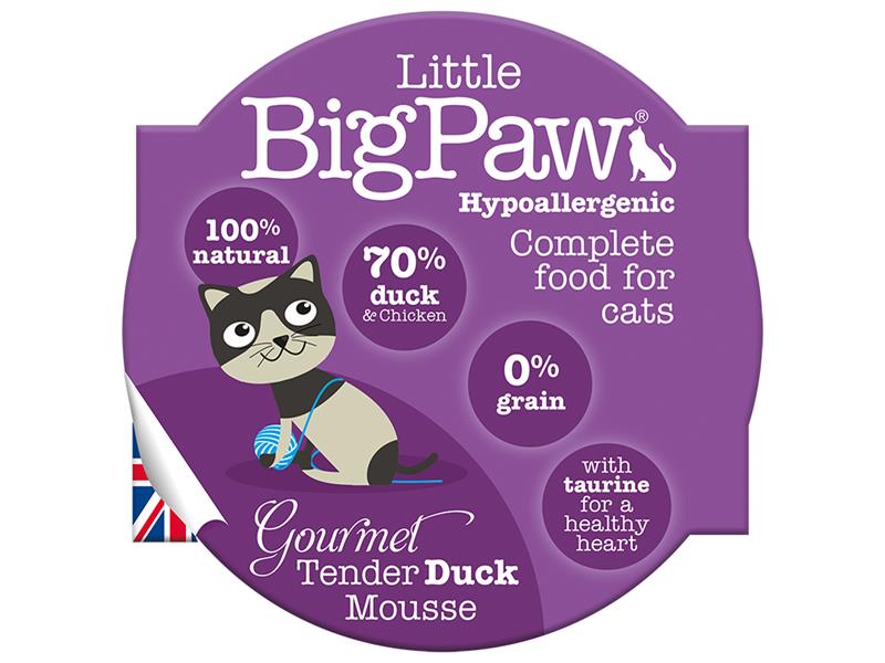 BIG PAW GOURMET DUCK MOUSSE CAT 85G
