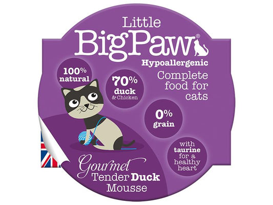 BIG PAW GOURMET DUCK MOUSSE CAT 85G