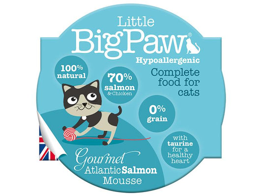 BIG PAW GOURMET SALMON MOUSSE CAT85G