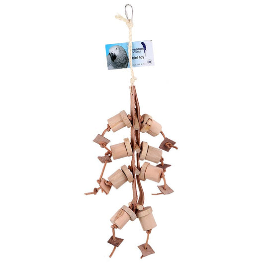 Leather & Wood Sticks Toy