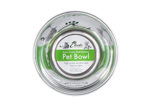 SUPER FUSION RED FASH DOG BOWL 500ML 5"