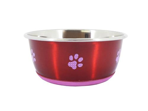 SUPER FUSION RED FASH DOG BOWL 950ML 6"