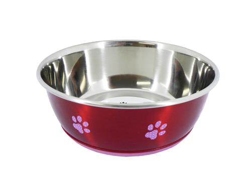 SUPER FUSION RED FASH DOG BOWL 1.9L 8"