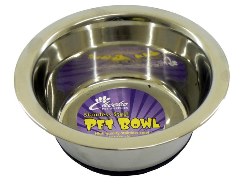 Fusion Non-Slip Stainless Steel Dog Bowl 400ml