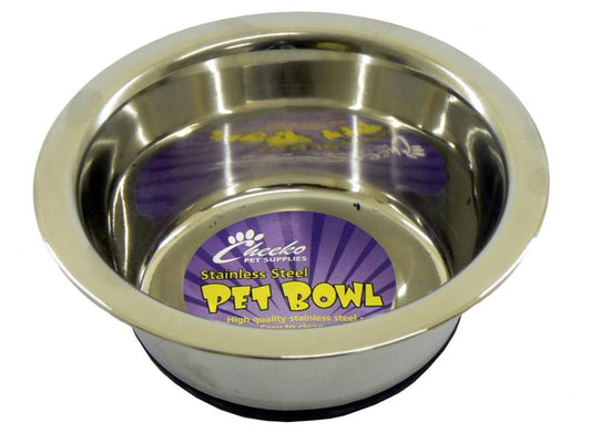 Fusion Non-Slip Stainless Steel Dog Bowl 400ml