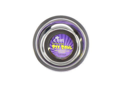 Fusion Non-Slip Stainless Steel Dog Bowl 400ml