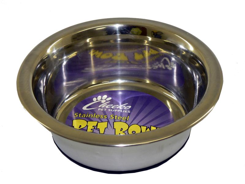 Fusion Non-Slip Stainless Steel Dog Bowl 750ml