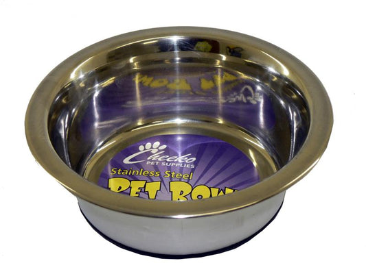 Fusion Non-Slip Stainless Steel Dog Bowl 750ml
