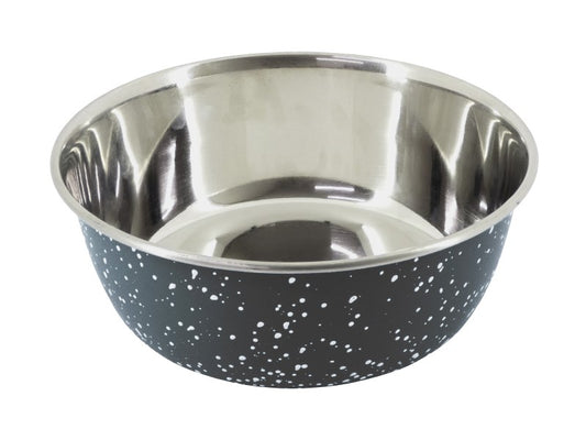 Granite Grey Stainless Steel Dog Bowl 1750ml