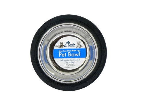 Cheeko Steel Non-Tip Dog Bowl 250ml