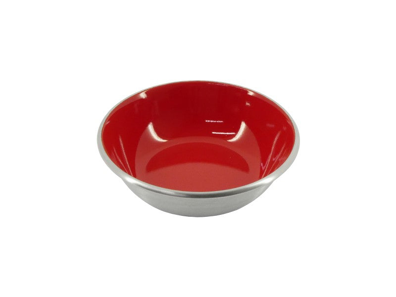 Selecta Red Enamel & Stainless Steel Bowl 350ml