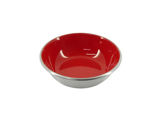 Selecta Red Enamel & Stainless Steel Bowl 350ml