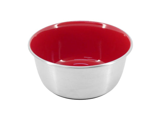 Selecta Red Enamel & Stainless Steel Bowl 960ml