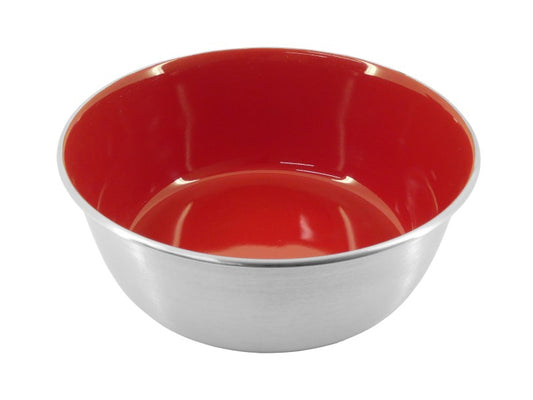 Selecta Red Enamel & Stainless Steel Bowl 1950ml